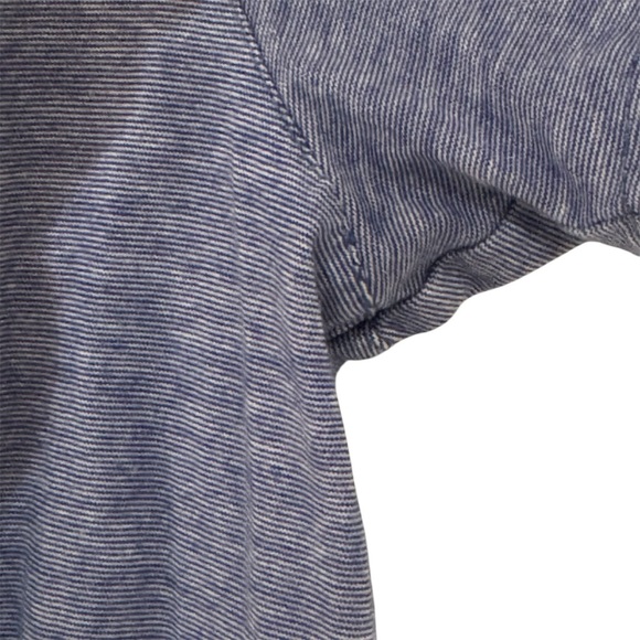 TED BAKER - Men’s Polo - Blue with Patterned Collar - Size 2 (Small) - Picture 4 of 6